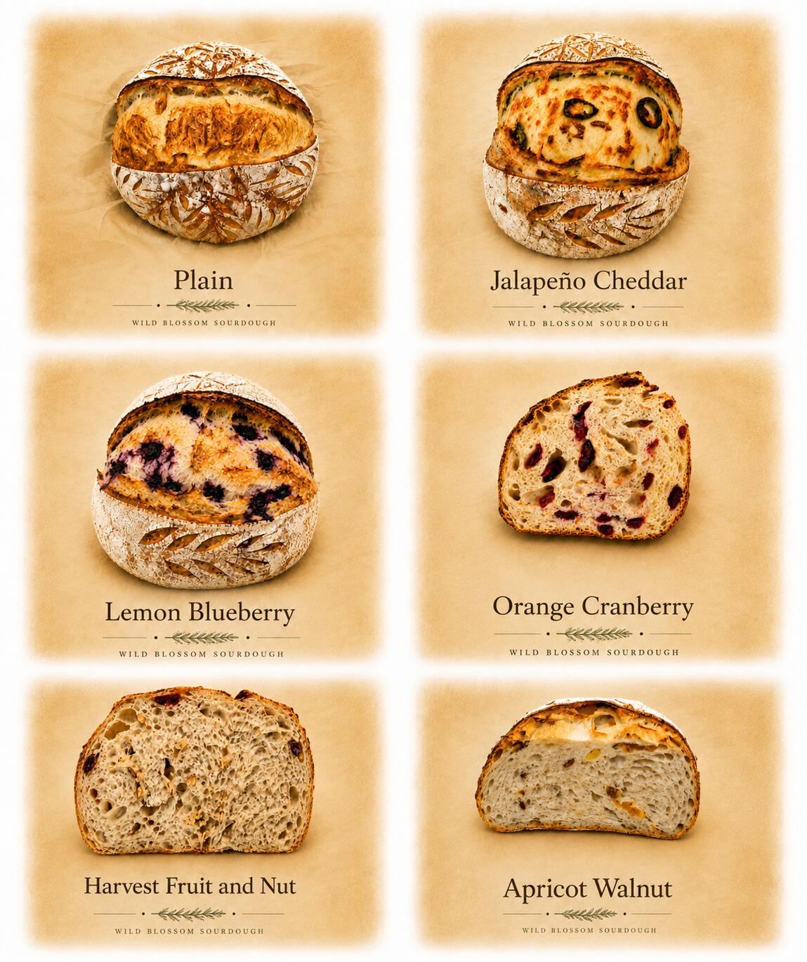 Wild Blossom Sourdough Handcrafted artisan sourdough, freshly baked in Langford, BC Handcrafted artisan sourdough, slow fermented and freshly baked in small batches.